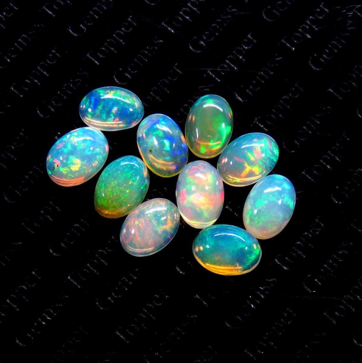 Ethiopian Opal 8x10 mm Oval Cabochon